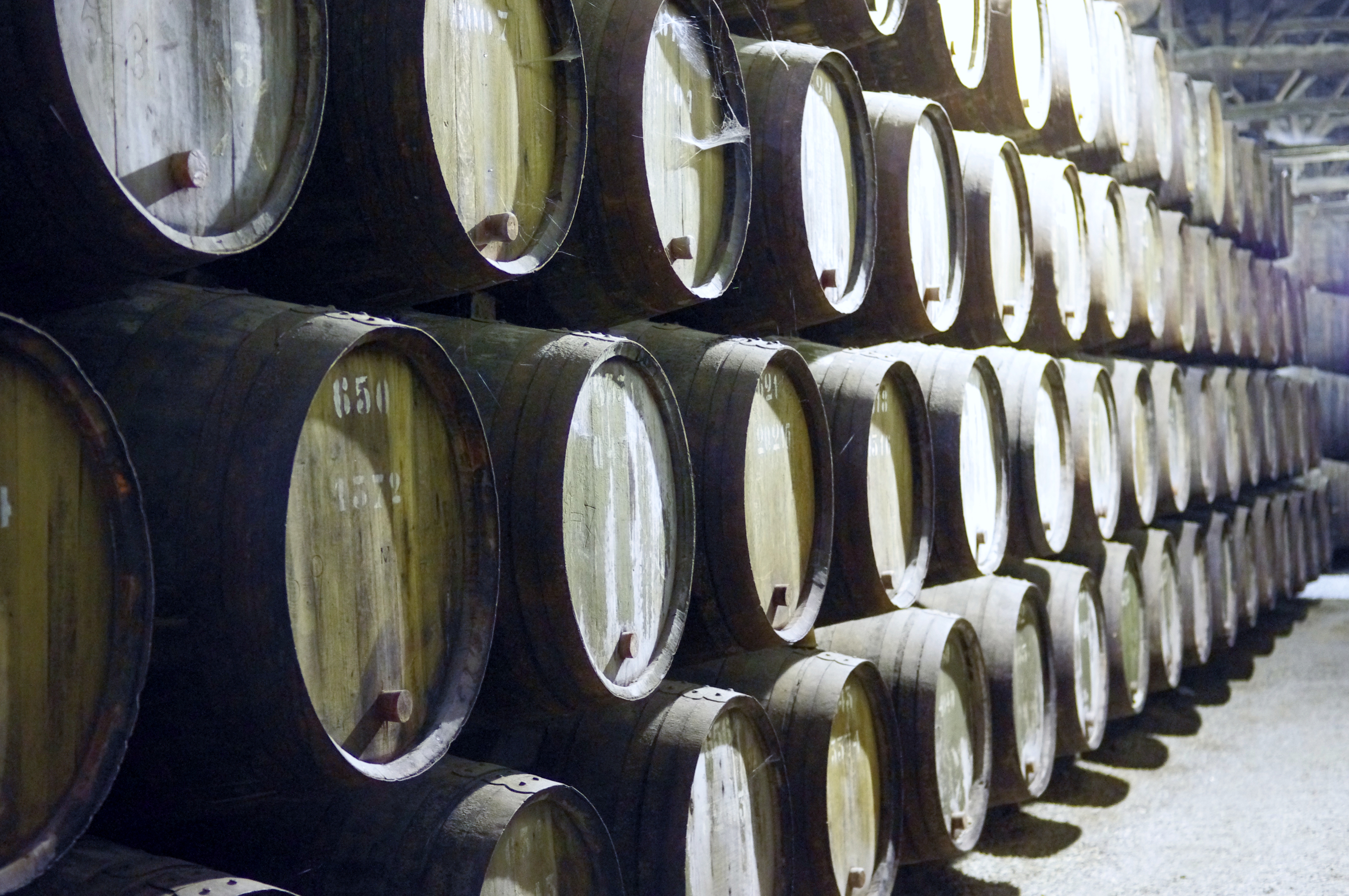 Port Wine Barrels at the Croft Warehouse in Nova Via de Gaia